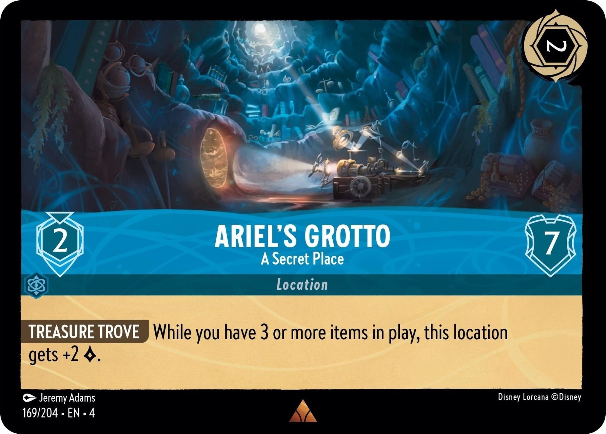 Disney Lorcana - Ariel's Grotto - A Secret Place (169/204) (Ursula's Return)