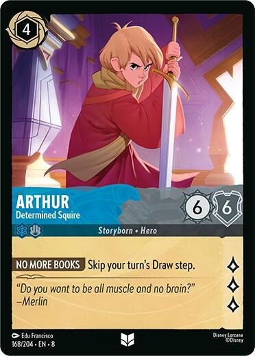 Disney Lorcana - Arthur - Determined Squire (168/204) (Reign of Jafar)