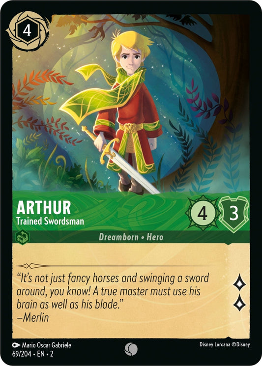 Disney Lorcana - Arthur - Trained Swordsman (69/204) (Rise of the Floodborn)