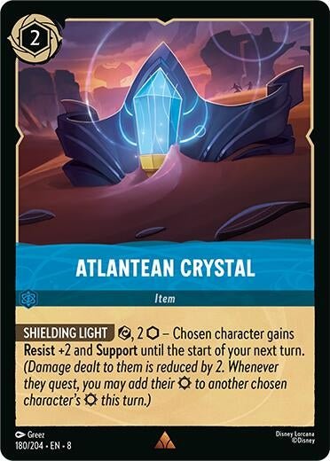 Disney Lorcana - Atlantean Crystal (180/204) (Reign of Jafar)