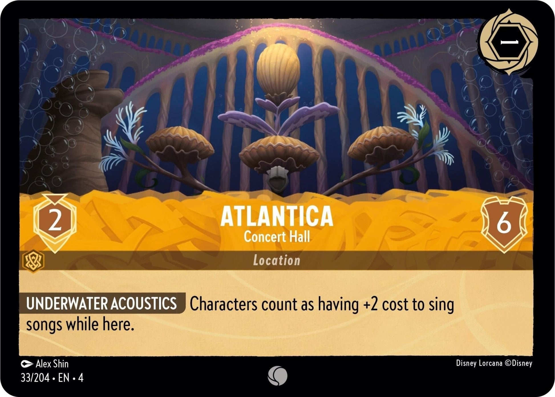 Disney Lorcana - Atlantica - Concert Hall (33/204) (Ursula's Return)