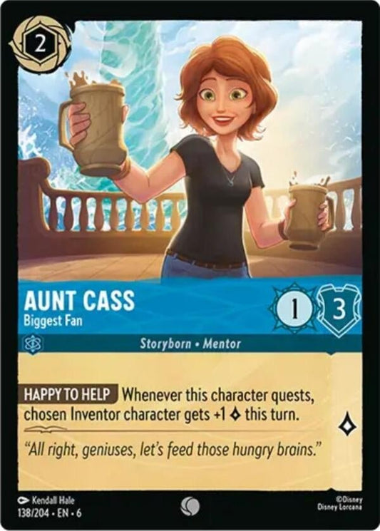 Disney Lorcana - Aunt Cass - Biggest Fan (138/204) (Azurite Sea)