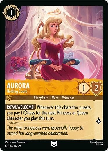 Disney Lorcana - Aurora - Holding Court (6/204) (Fabled)