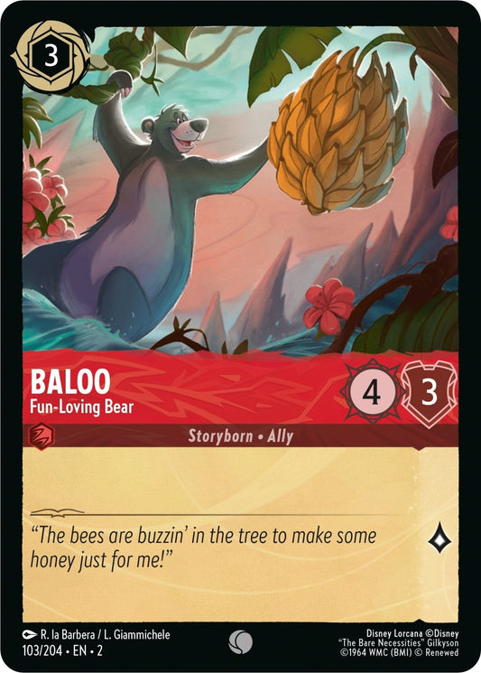 Disney Lorcana - Baloo - Fun - Loving Bear (103/204) (Rise of the Floodborn)