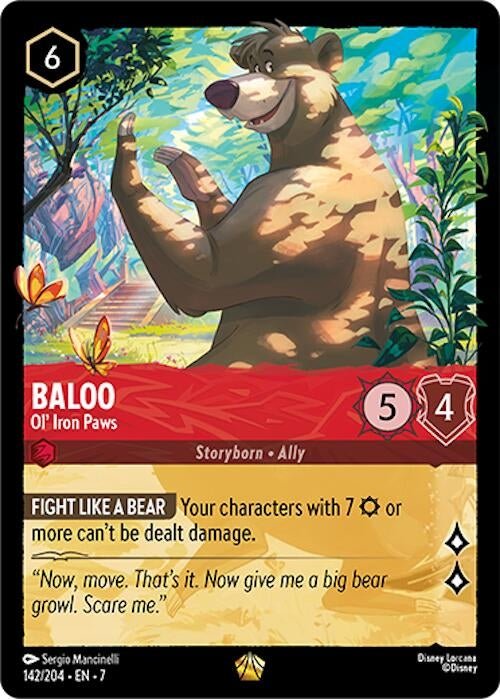 Disney Lorcana - Baloo - Ol' Iron Paws (142/204) (Archazia's Island)