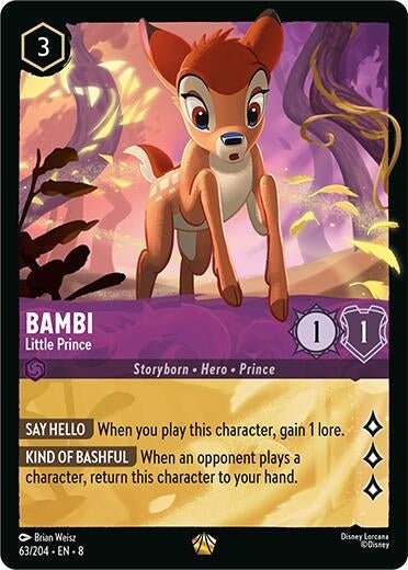 Disney Lorcana - Bambi - Little Prince (63/204) (Reign of Jafar)