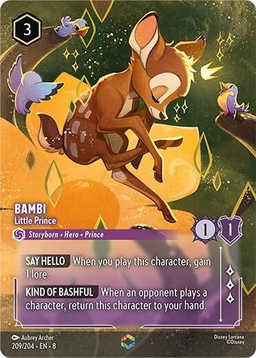 Disney Lorcana - Bambi - Little Prince (Enchanted) (209/204) (Reign of Jafar)