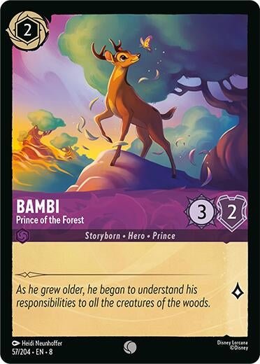 Disney Lorcana - Bambi - Prince of the Forest (57/204) (Reign of Jafar)
