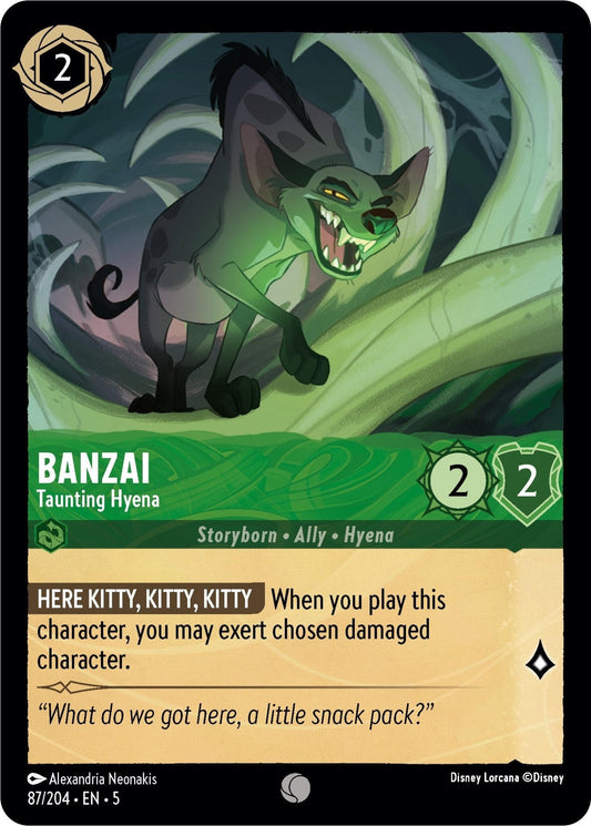 Disney Lorcana - Banzai - Taunting Hyena (87/204) (Shimmering Skies)