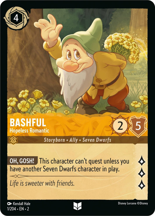 Disney Lorcana - Bashful - Hopeless Romantic (1/204) (Rise of the Floodborn)
