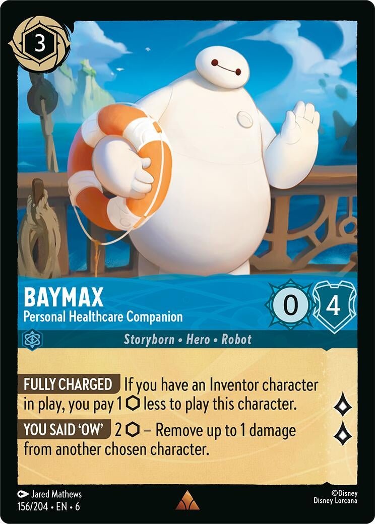 Disney Lorcana - Baymax - Personal Healthcare Companion (156/204) (Azurite Sea)