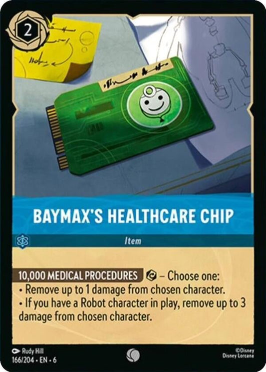 Disney Lorcana - Baymax's Healthcare Chip (166/204) (Azurite Sea)