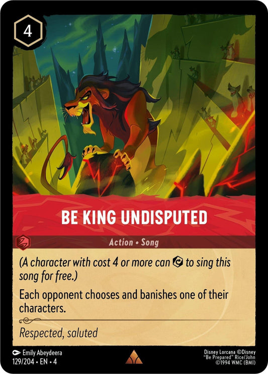 Disney Lorcana - Be King Undisputed (129/204) (Ursula's Return)