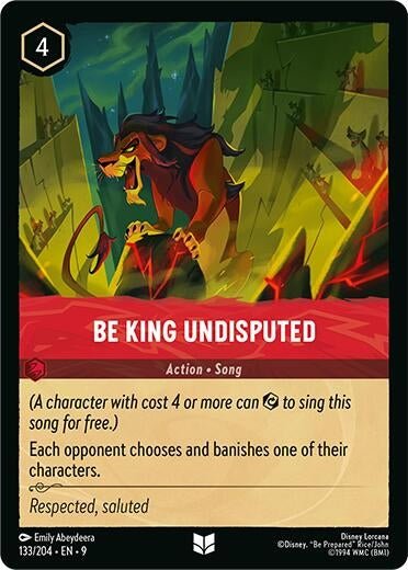 Disney Lorcana - Be King Undisputed (133/204) (Fabled)
