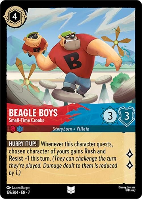 Disney Lorcana - Beagle Boys - Small - Time Crooks (132/204) (Archazia's Island)