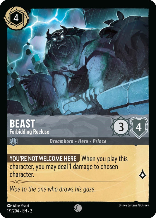 Disney Lorcana - Beast - Forbidding Recluse (171/204) (Rise of the Floodborn)
