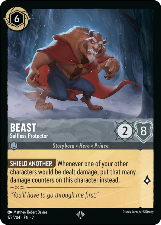 Disney Lorcana - Beast - Selfless Protector (172/204) (Rise of the Floodborn)