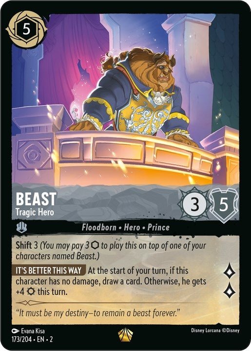 Disney Lorcana - Beast - Tragic Hero (173/204) (Rise of the Floodborn)
