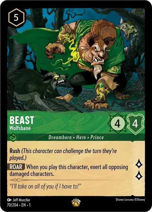 Disney Lorcana - Beast - Wolfsbane (70/204) (The First Chapter)
