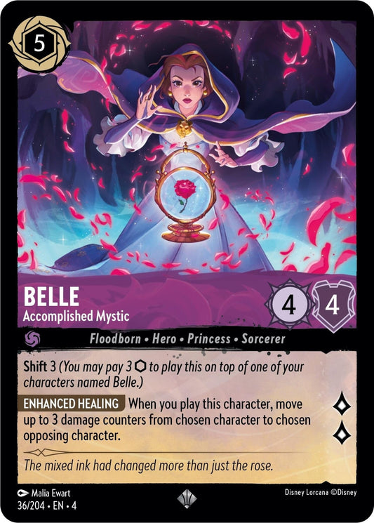 Disney Lorcana - Belle - Accomplished Mystic (36/204) (Ursula's Return)