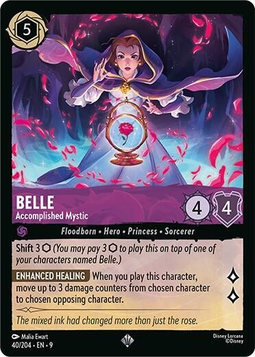 Disney Lorcana - Belle - Accomplished Mystic (40/204) (Fabled)
