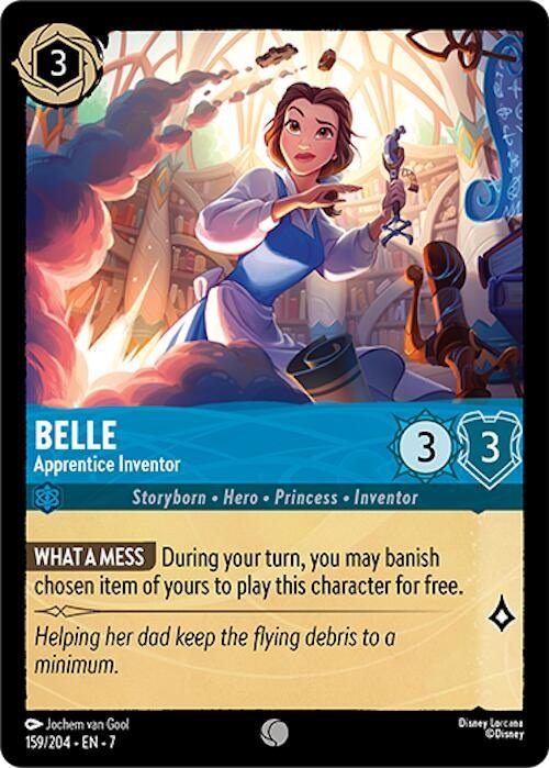 Disney Lorcana - Belle - Apprentice Inventor (159/204) (Archazia's Island)