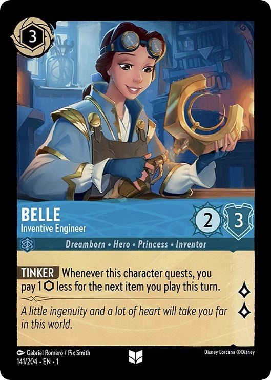 Disney Lorcana - Belle - Inventive Engineer (141/204) (The First Chapter)