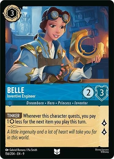 Disney Lorcana - Belle - Inventive Engineer (156/204) (Fabled)