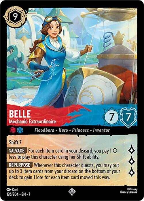 Disney Lorcana - Belle - Mechanic Extraordinaire (126/204) (Archazia's Island)