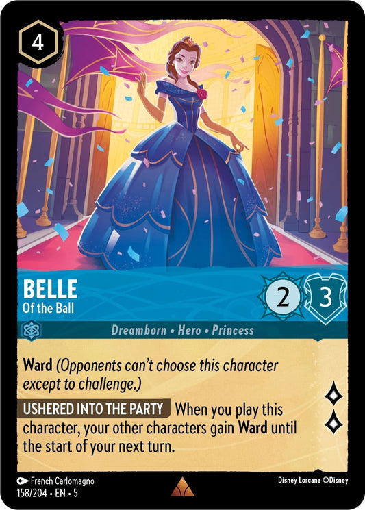 Disney Lorcana - Belle - Of the Ball (158/204) (Shimmering Skies)