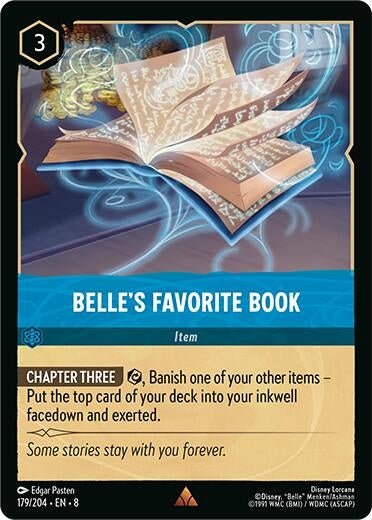 Disney Lorcana - Belle's Favorite Book (179/204) (Reign of Jafar)