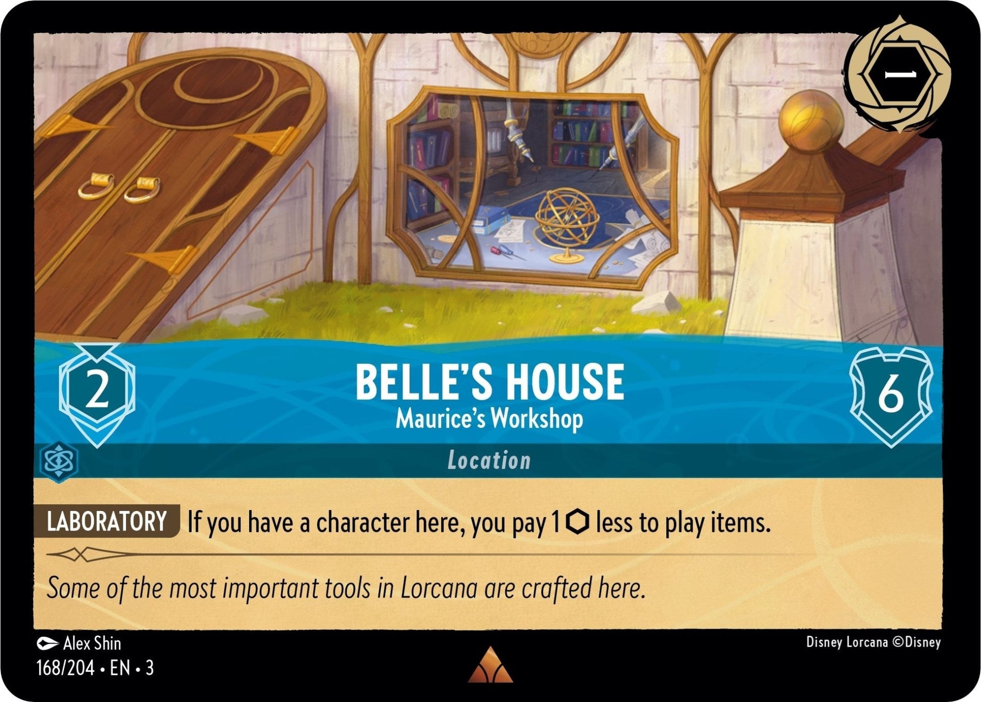Disney Lorcana - Belle's House - Maurice's Workshop (168/204) (Into the Inklands)