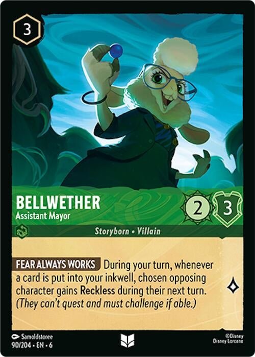 Disney Lorcana - Bellwether - Assistant Mayor (90/204) (Azurite Sea)