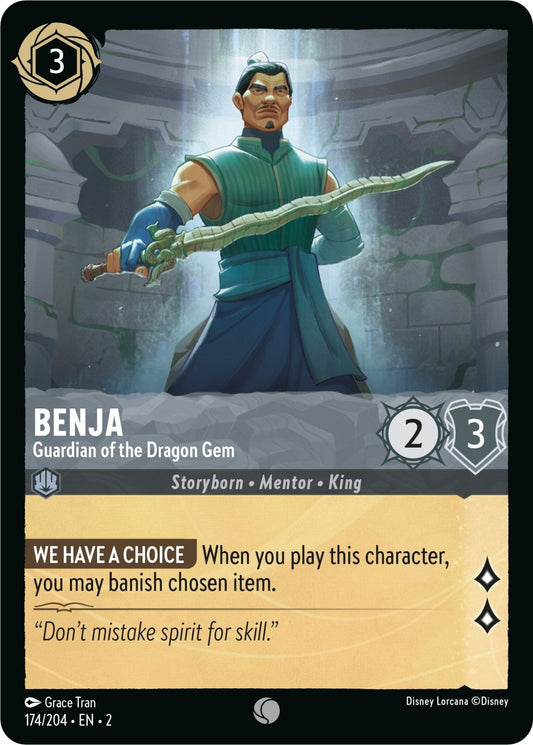 Disney Lorcana - Benja - Guardian of the Dragon Gem (174/204) (Rise of the Floodborn)
