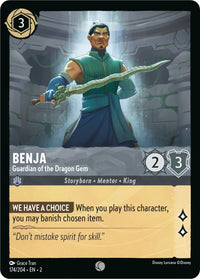 Benja - Guardian of the Dragon Gem (174/204) (Rise of the Floodborn) by LAB7 Malta, Europe