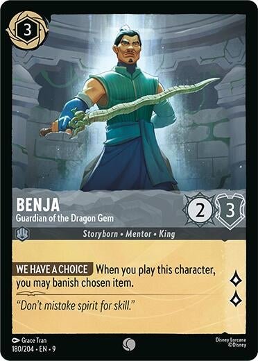Disney Lorcana - Benja - Guardian of the Dragon Gem (180/204) (Fabled)