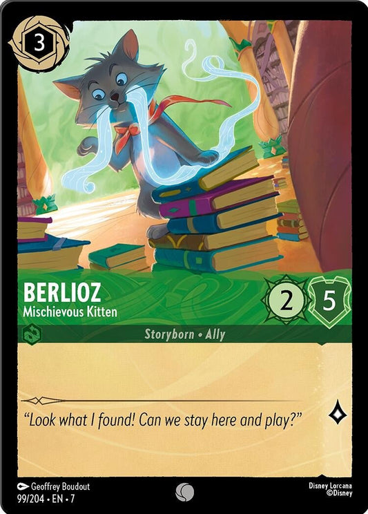 Disney Lorcana - Berlioz - Mischievous Kitten (99/204) (Archazia's Island)