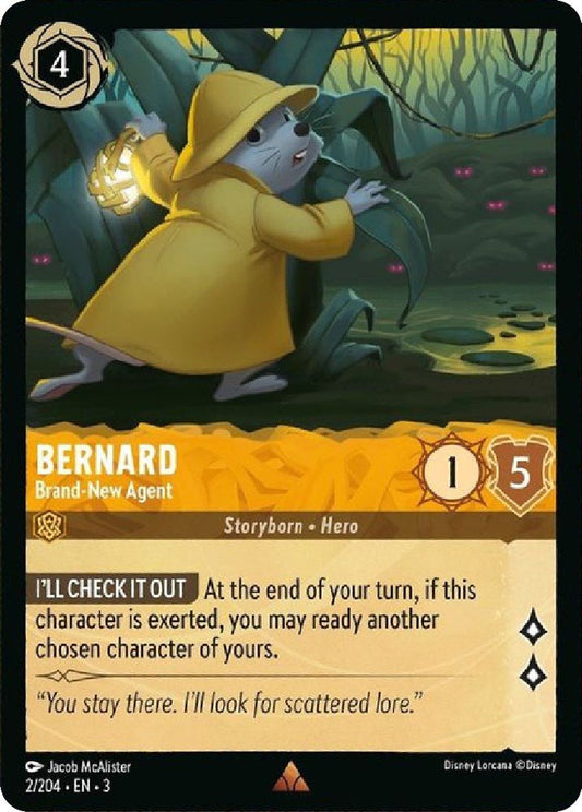Disney Lorcana - Bernard - Brand - New Agent (2/204) (Into the Inklands)