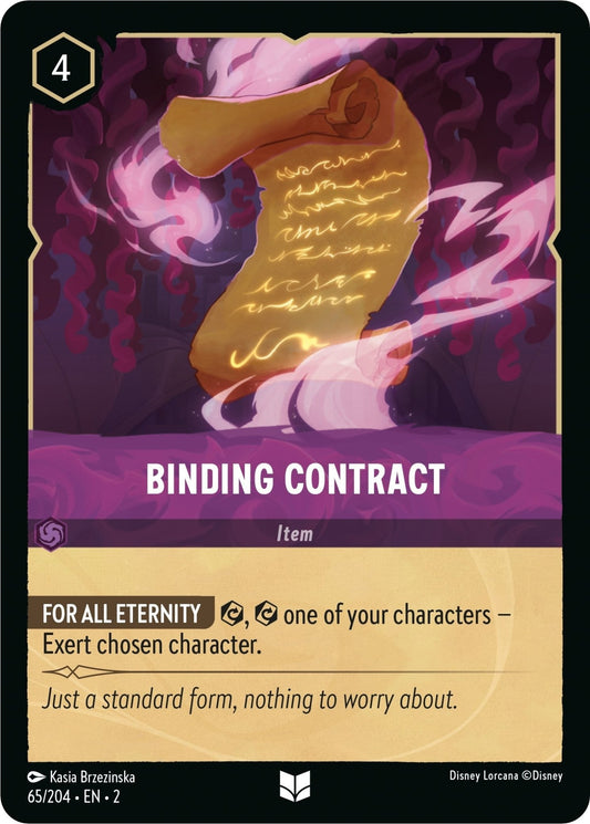 Disney Lorcana - Binding Contract (65/204) (Rise of the Floodborn)