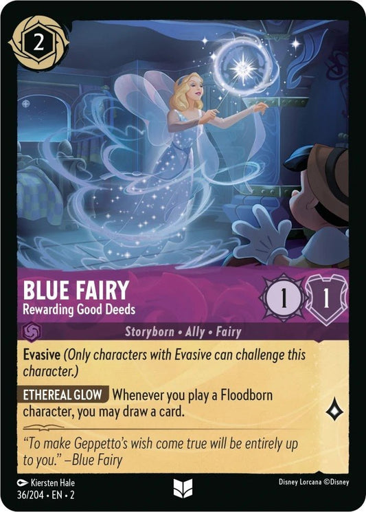 Disney Lorcana - Blue Fairy - Rewarding Good Deeds (36/204) (Rise of the Floodborn)