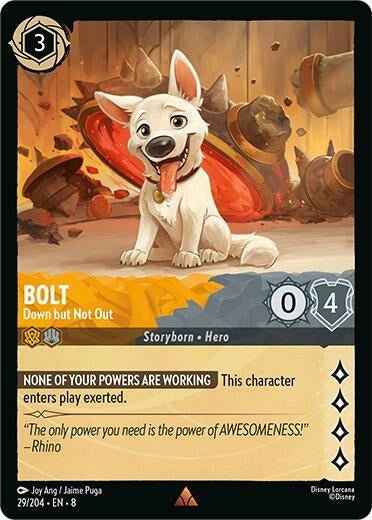 Disney Lorcana - Bolt - Down but Not Out (29/204) (Reign of Jafar)