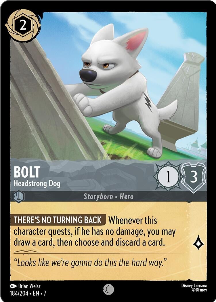 Disney Lorcana - Bolt - Headstrong Dog (184/204) (Archazia's Island)