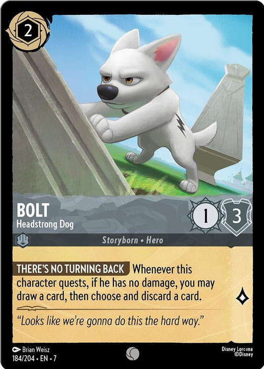 Disney Lorcana - Bolt - Headstrong Dog (184/204) (Archazia's Island)