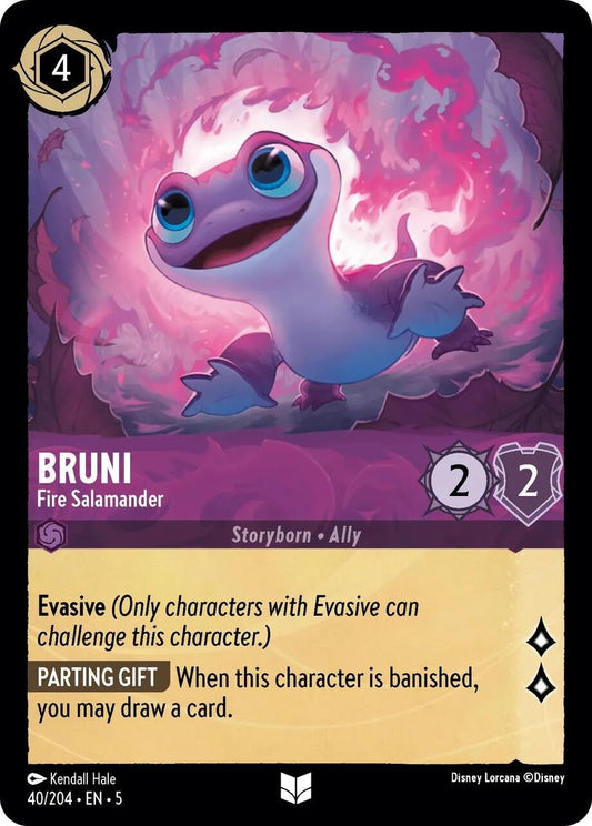 Disney Lorcana - Bruni - Fire Salamander (40/204) (Shimmering Skies)