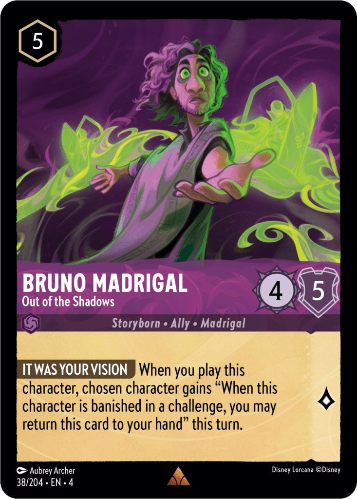 Disney Lorcana - Bruno Madrigal - Out of the Shadows (38/204) (Ursula's Return)