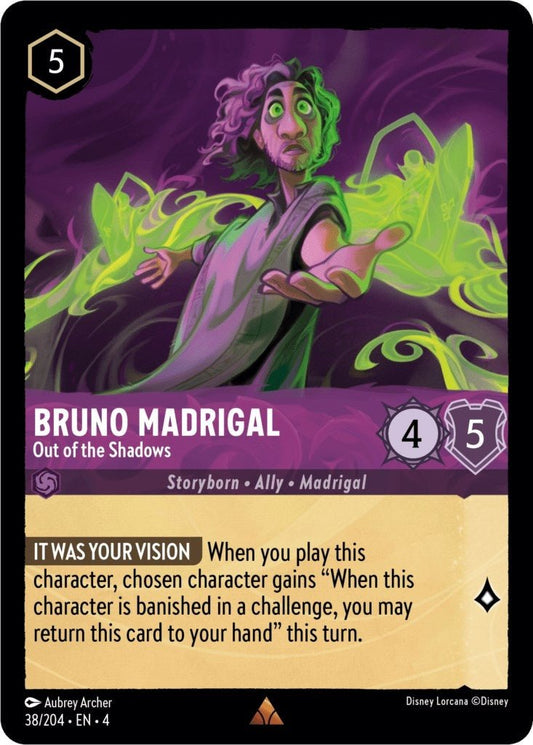 Disney Lorcana - Bruno Madrigal - Out of the Shadows (38/204) (Ursula's Return)