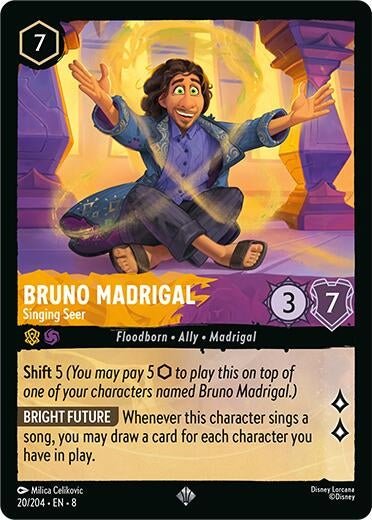 Disney Lorcana - Bruno Madrigal - Singing Seer (20/204) (Reign of Jafar)