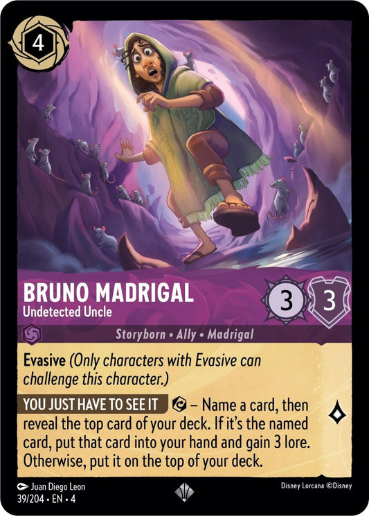 Disney Lorcana - Bruno Madrigal - Undetected Uncle (39/204) (Ursula's Return)