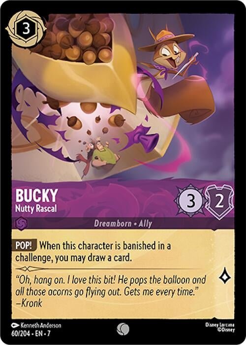 Disney Lorcana - Bucky - Nutty Rascal (60/204) (Archazia's Island)