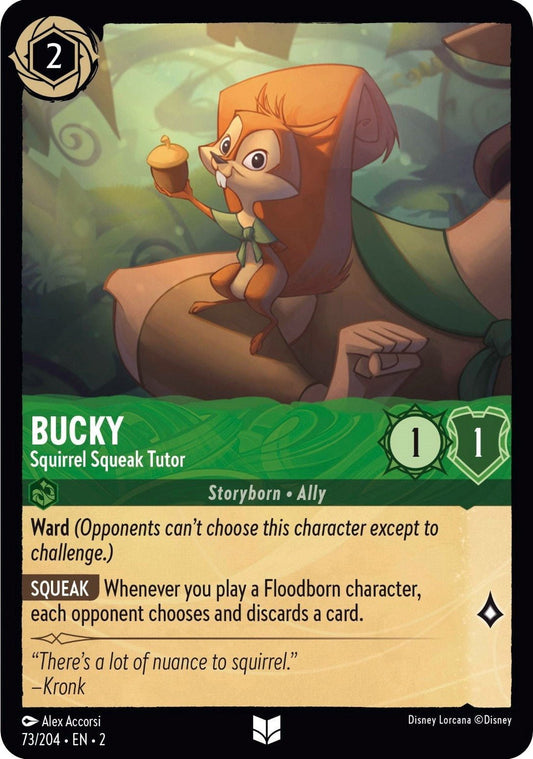 Disney Lorcana - Bucky - Squirrel Squeak Tutor (73/204) (Rise of the Floodborn)